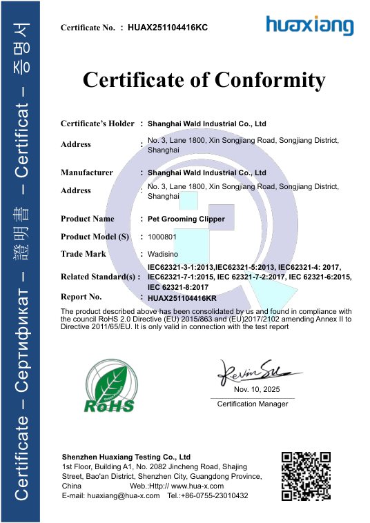 RoHS conformity preview