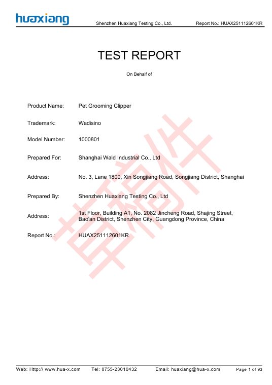 Electrical safety report preview