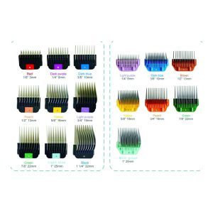 Color coded A5 stainless steel guide combs