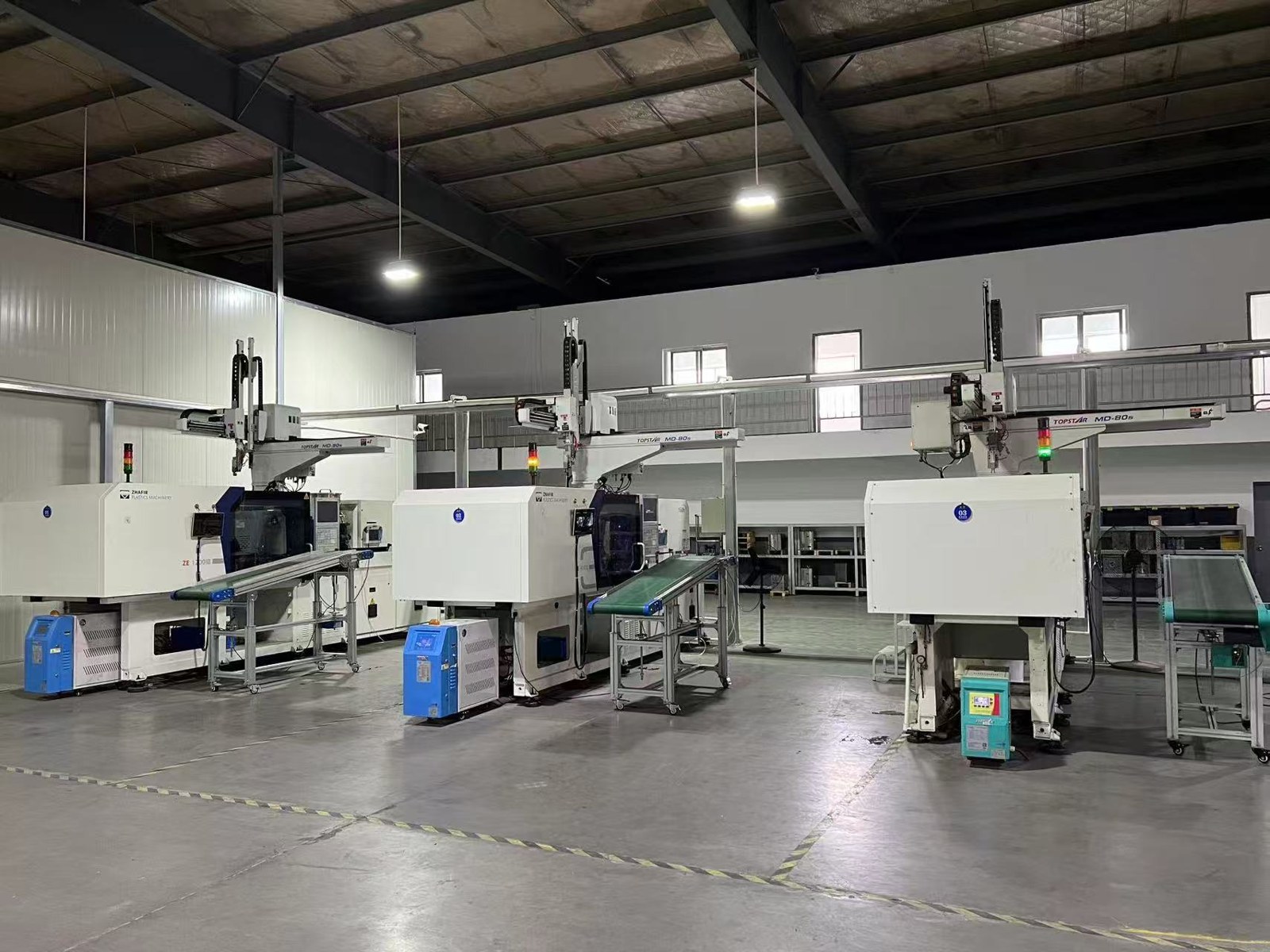 Production machinery at the supplied factory