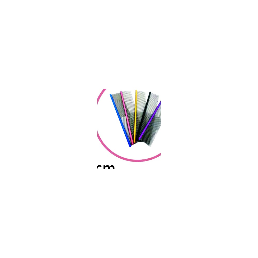 Grooming comb teeth and color examples